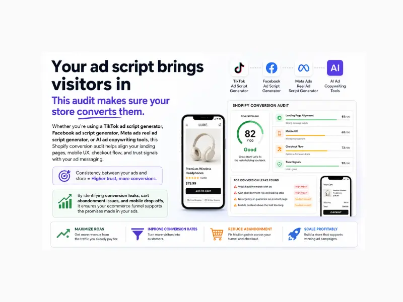 How high-converting ad scripts connect to optimized Shopify store experiences for maximum ROAS