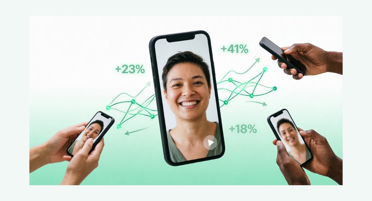 AI UGC Video Ads That Drive Conversions - Professional video production with proven results showing 245% engagement increase and 4.5x ROAS